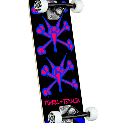 Powell Peralta Vato Rats Complete Skateboard Black/Blue 8.0"