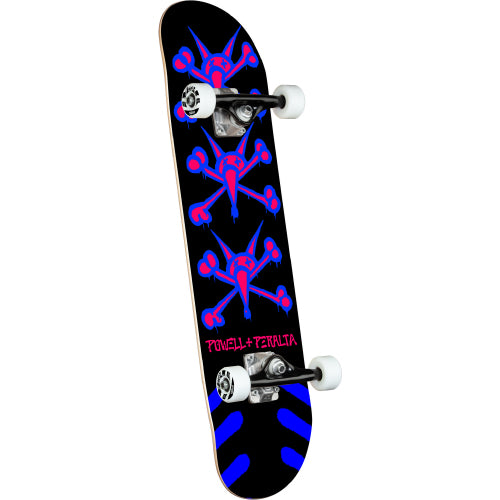 Powell Peralta Vato Rats Complete Skateboard Black/Blue 8.0"