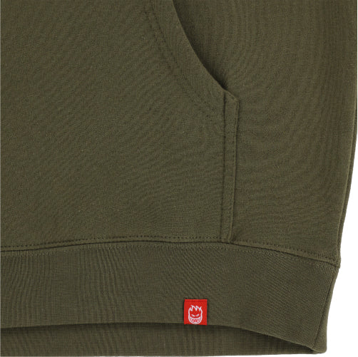 Spitfire Vortex Classic Hoodie - Army/Gold