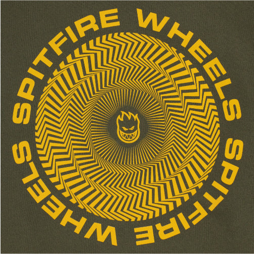 Spitfire Vortex Classic Hoodie - Army/Gold
