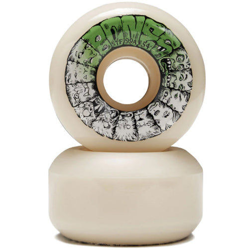 Bones STF V5 Sidecut Weird Wolf Skateboard Wheels 54MM 99A