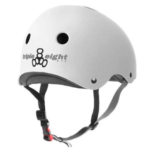 Triple Eight Certified Sweatsaver Helmet white matte back