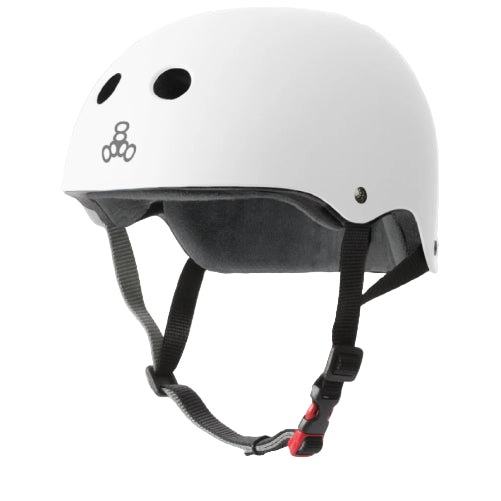 Triple Eight Certified Sweatsaver Helmet white matte profile