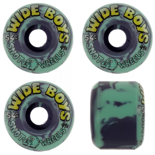 Snot Wide Boys Wheels Teal/Purple Swirl 54MM 99A
