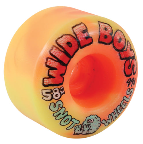 Snot Wide Boys Wheels Yellow/Orange Swirl 58MM 99A