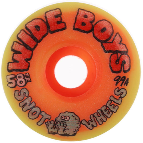 Snot Wide Boys Wheels Yellow/Orange Swirl 58MM 99A
