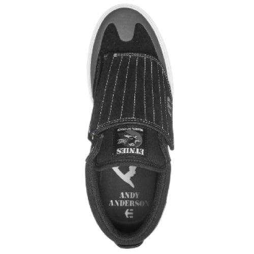 Etnies Windrow Vulc Mid X Andy Anderson Skateboarding Shoe - Black/White/Silver