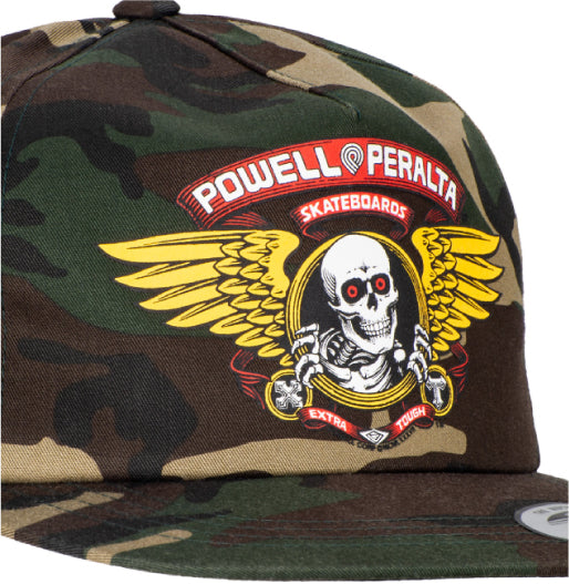 Powell Peralta Winged Ripper Snapback Hat - Camo