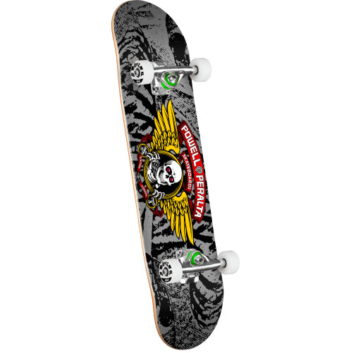 Powell Peralta Winged Ripper Complete Skateboard Black/Silver 7.0"