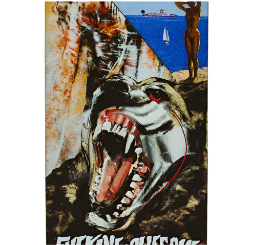 Fucking Awesome Anderson Wolf Beach Skateboard Deck 8.38" graphic