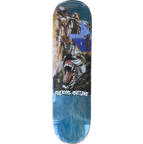 Fucking Awesome Anderson Wolf Beach Skateboard Deck 8.38" blue veneer