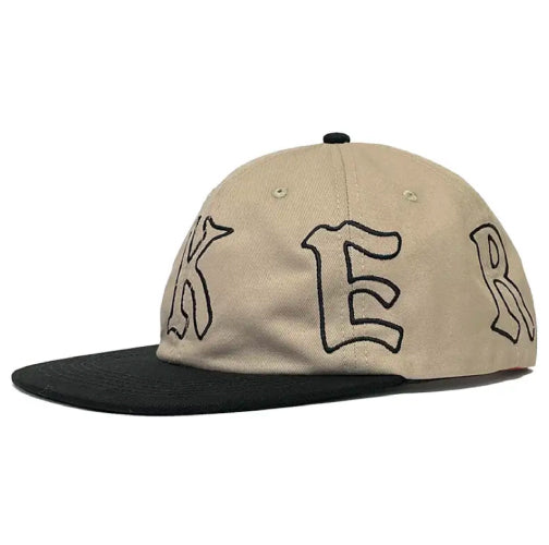 Baker Wrapped Snapback Hat - Khaki/Black