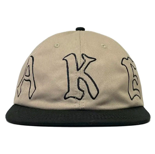 Baker Wrapped Snapback Hat - Khaki/Black