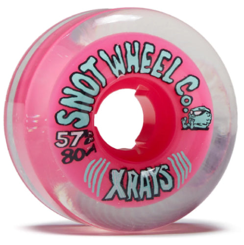 Snot X Rays Wheels Clear Pink 57MM 80A