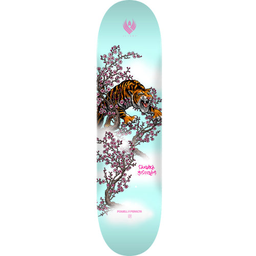 Powell Peralta Sakura Yosozumi Samurai Tiger Flight Skateboard Deck 8.25" graphic
