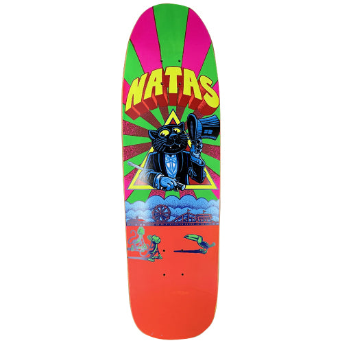 101 Natas Kaupas Panther Shaped Reissue Screen Printed Skateboard Deck 9.25