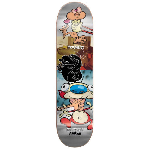 Almost X Ren & Stimpy Youness Amrani Room Mate R7 Skateboard Deck 8"