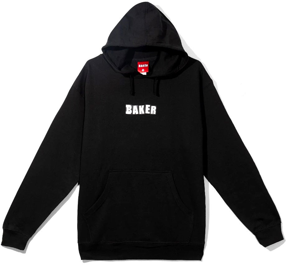 Baker Brand Logo Pullover Hooded Sweatshirt - Black