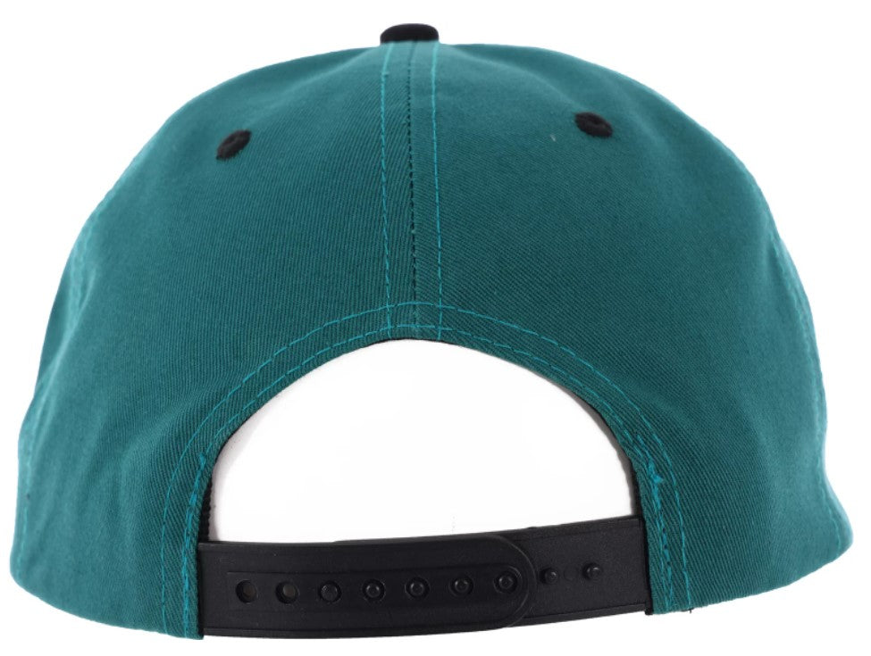 Baker Brand Logo Black, Aqua Snapback Hat