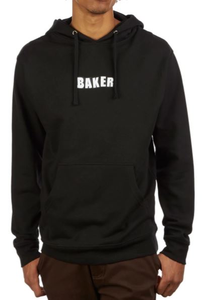 Baker Brand Logo Pullover Hooded Sweatshirt - Black
