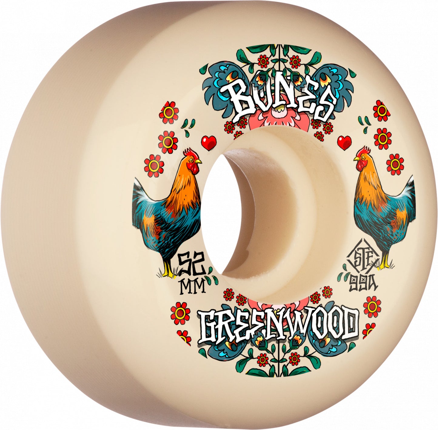 Bones STF Nate Greenwood Pro Decoupe V5 Sidecut Wheels 52MM