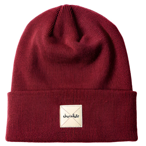 Chocolate Work Beanie - Burgundy