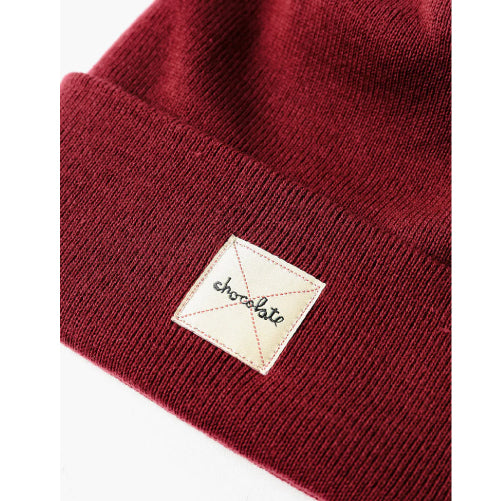 Chocolate Work Beanie - Burgundy