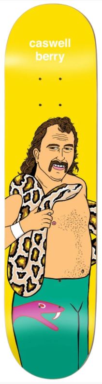 Enjoi Caswell Berry Jake the Snake Body Slam WWE Skateboard Deck 8.25"