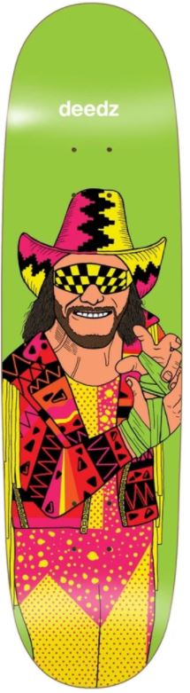 Enjoi Deedz Glasso Macho Man Body Slam WWE Skateboard Deck 8.375"
