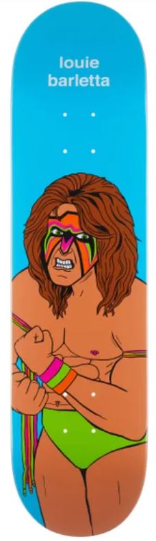 Enjoi Louie Barletta Ultimate Warrior Body Slam WWE Skateboard Deck 8.0"