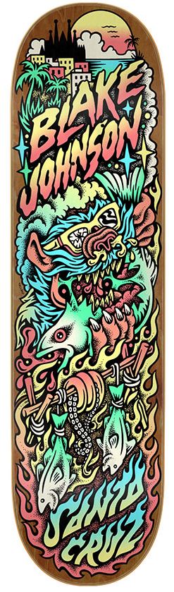 Santa Cruz Blake Johnson Pro Skateboard Deck 8.375"