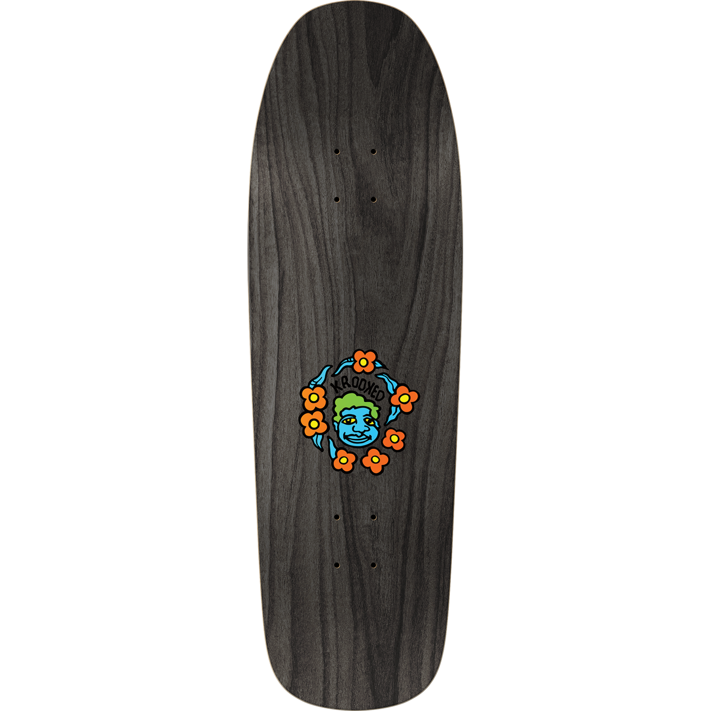 Krooked Mark Gonzales Sweatpant Blacklight Shaped Skateboard Deck 9.81"