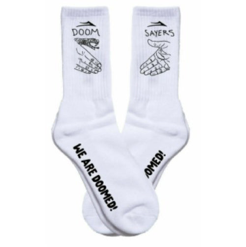 Lakai X Doomsayers Crew Socks White