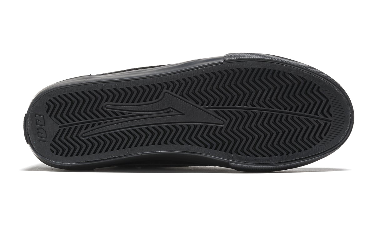 Lakai Griffin Black on Black Suede Skateboarding Shoe