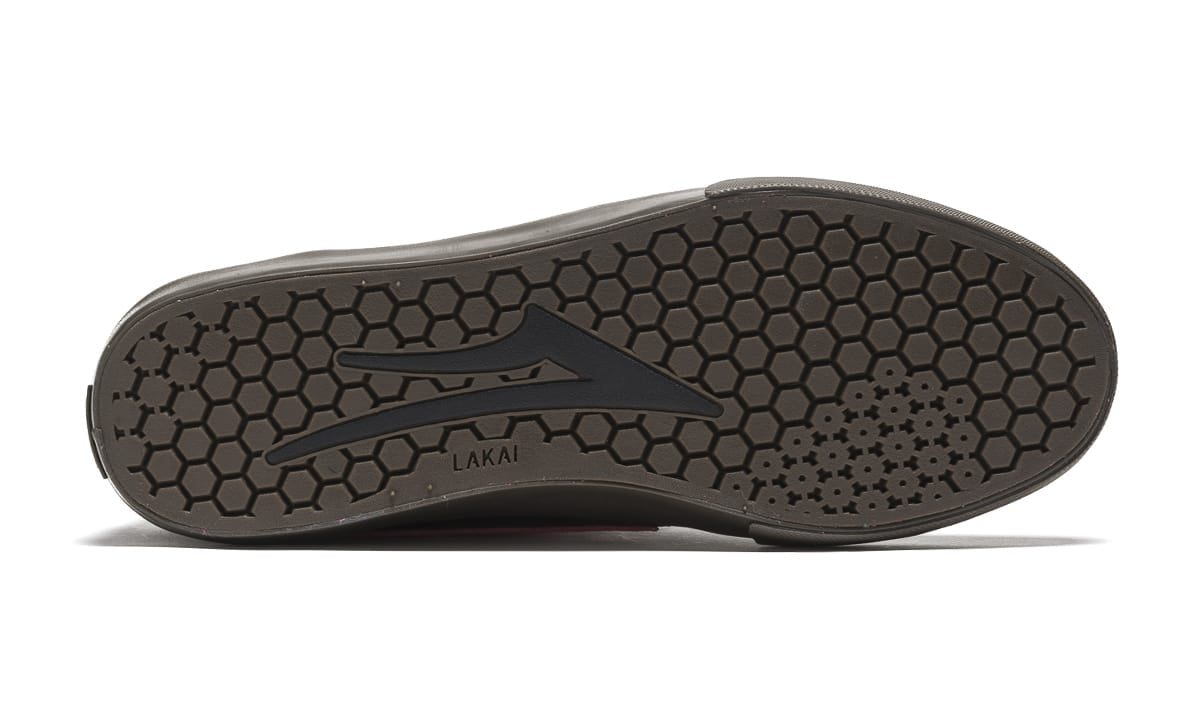 Lakai Manchester Black Leather with Dark Gum