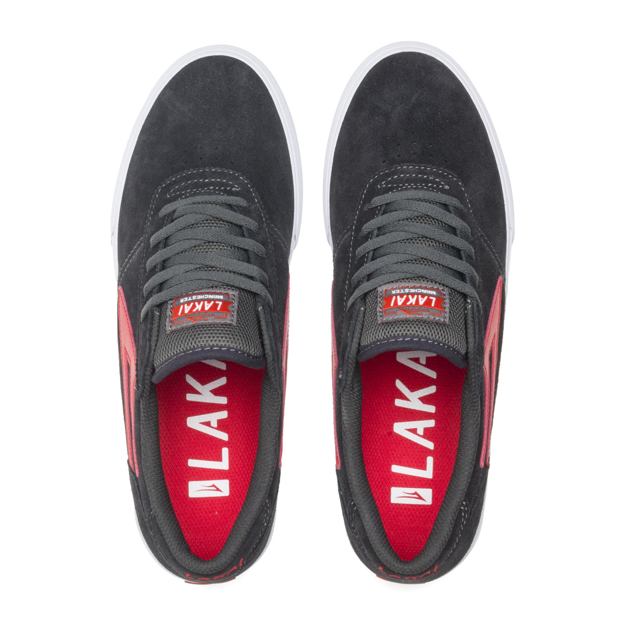 Lakai Manchester Charcoal Gray, Flame Suede
