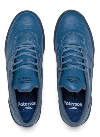 Lakai Paterson Cambridge Slate Blue Leather Skateboard Shoe