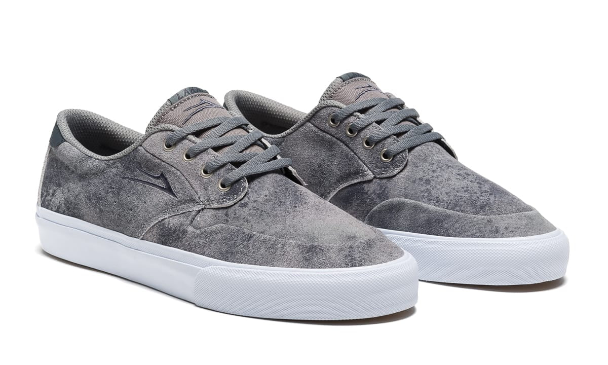Lakai Riley 3 Grey Acid Suede Skateboarding Shoe