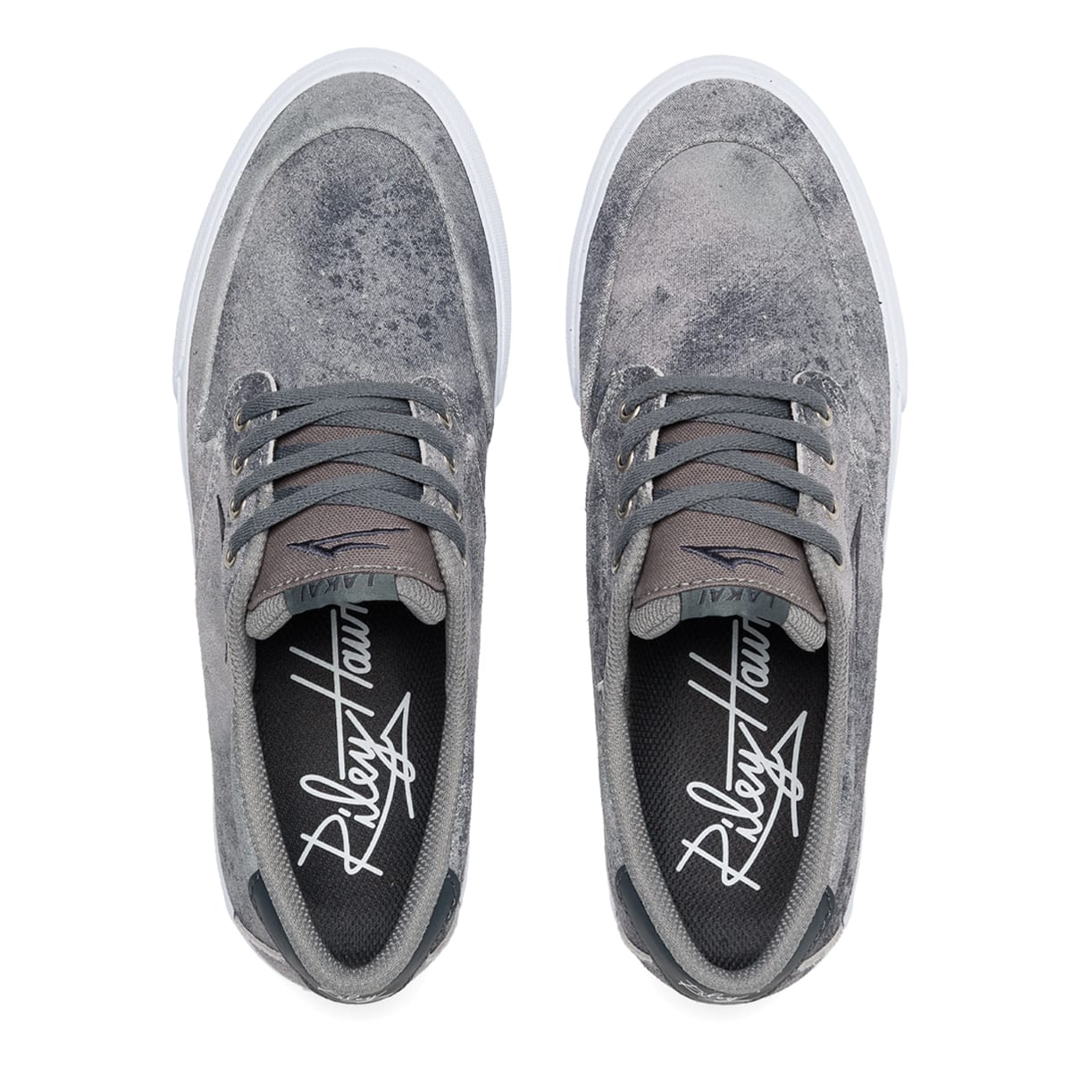 Lakai Riley 3 Grey Acid Suede Skateboarding Shoe