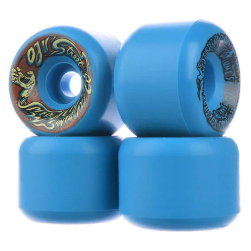 Santa Cruz X OJ Speedwheels Reissue Skateboard Wheels Blue 60MM 92A