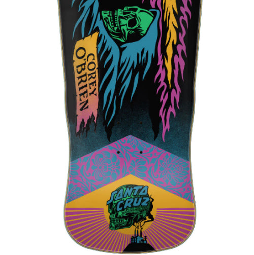 Santa Cruz X Obey Corey O'Brien Reaper by Shepard Fairey Shaped Reissue Skateboard Deck 9.85"