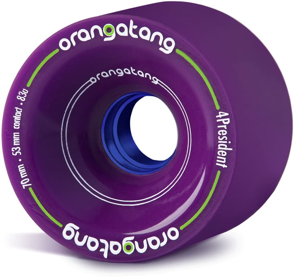 Orangatang 4President Longboard Cruiser Wheels Purple 70MM 83A