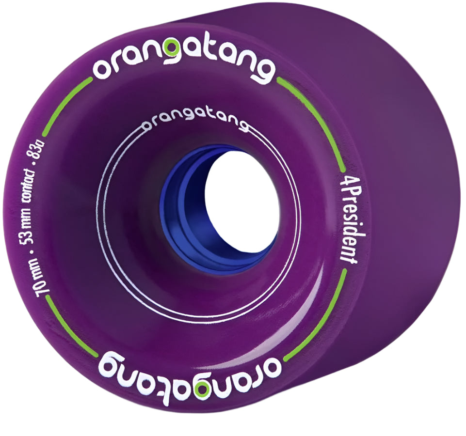 Orangatang 4President Longboard Cruiser Wheels Purple 70MM 83A