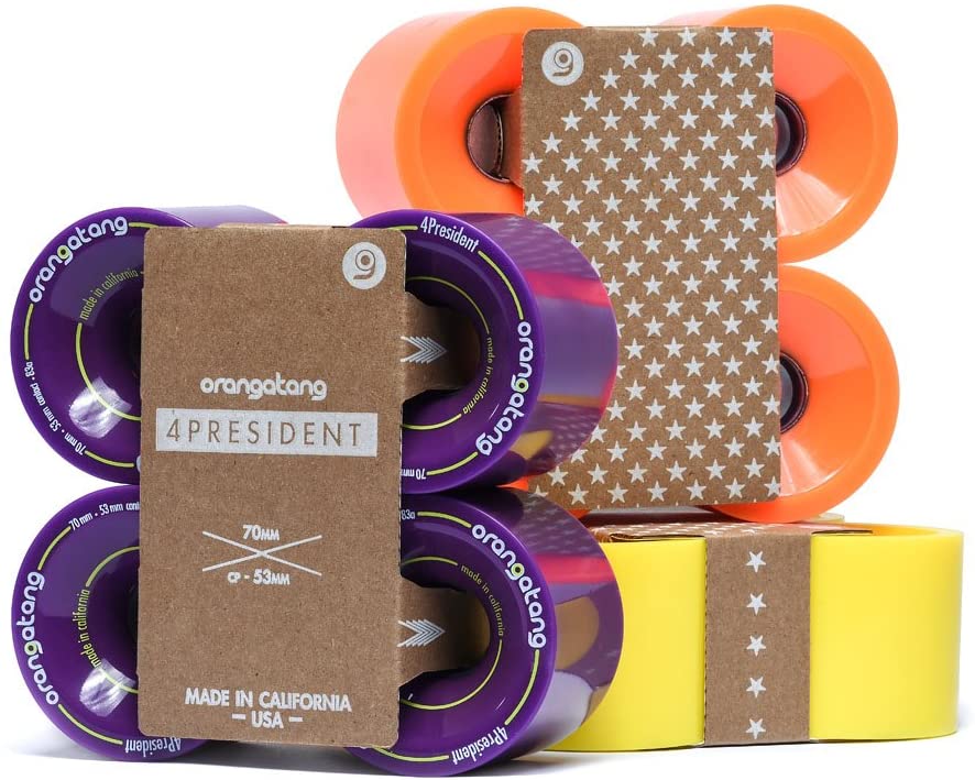 Orangatang 4President Longboard Cruiser Wheels Purple 70MM 83A