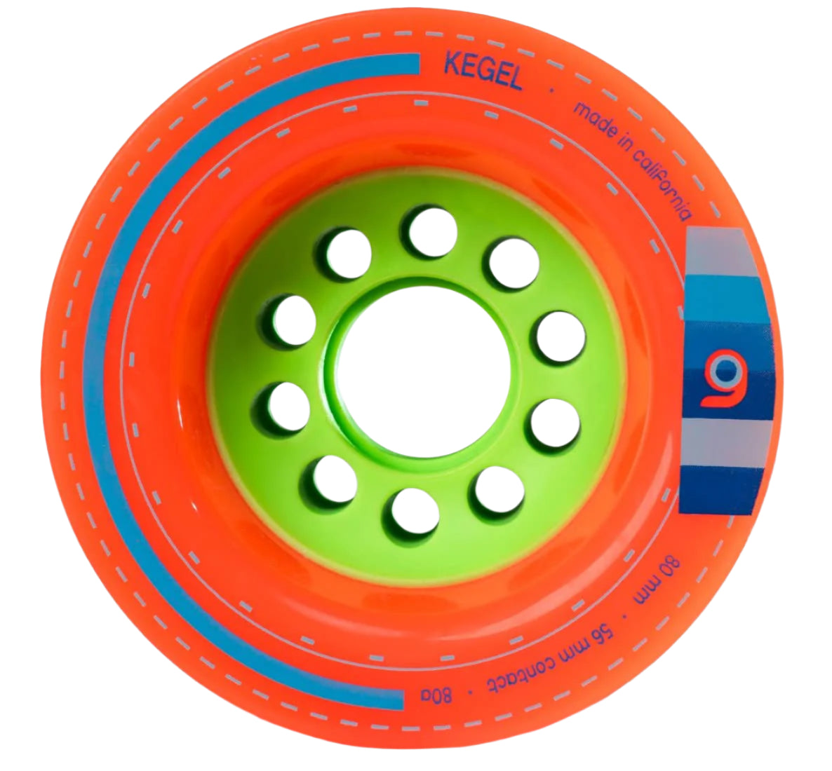 Orangatang Kegel Wheels Orange 80MM 80A