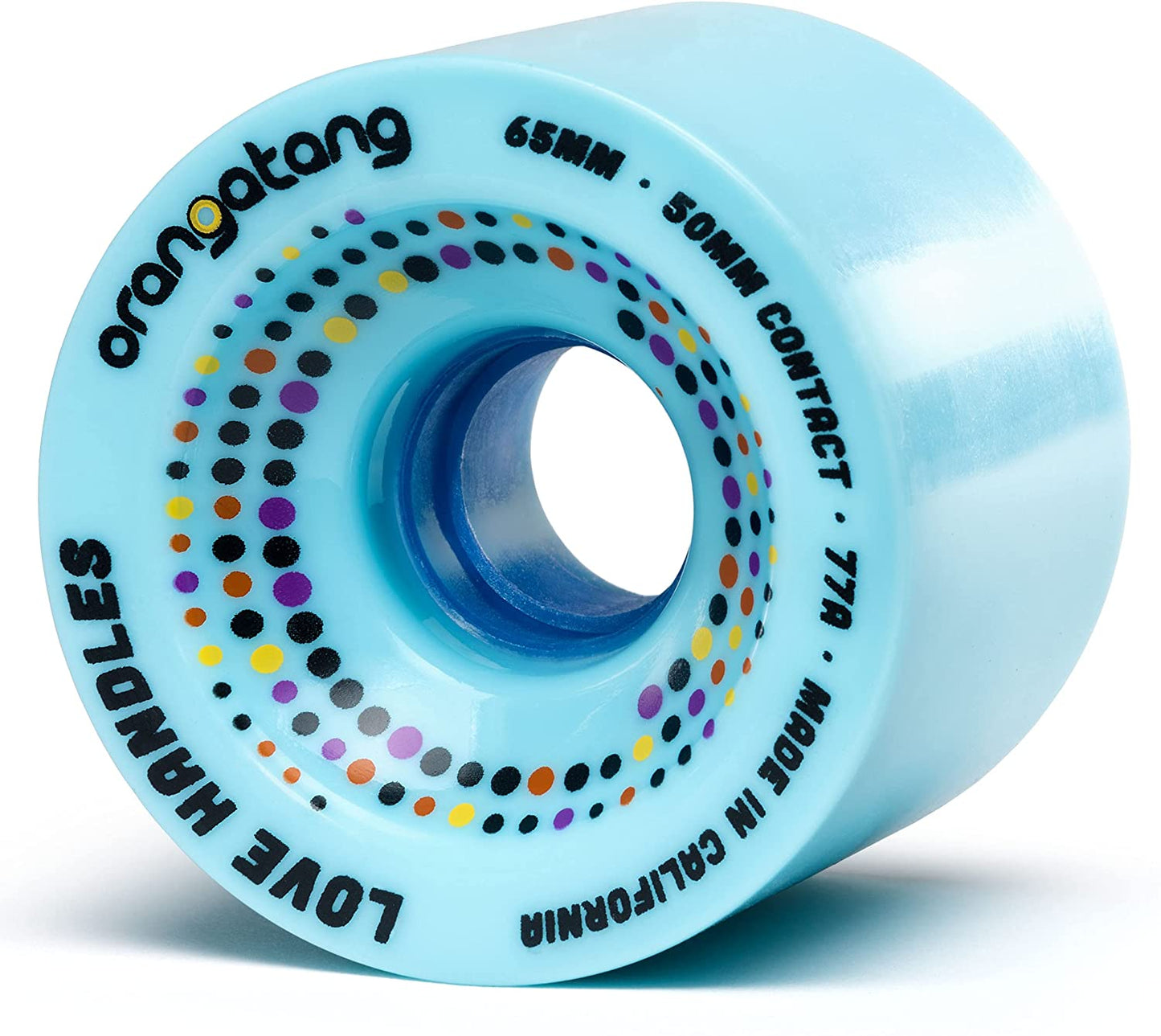Orangatang Love Handles Longboard Cruiser Wheels Blue 65MM 77A