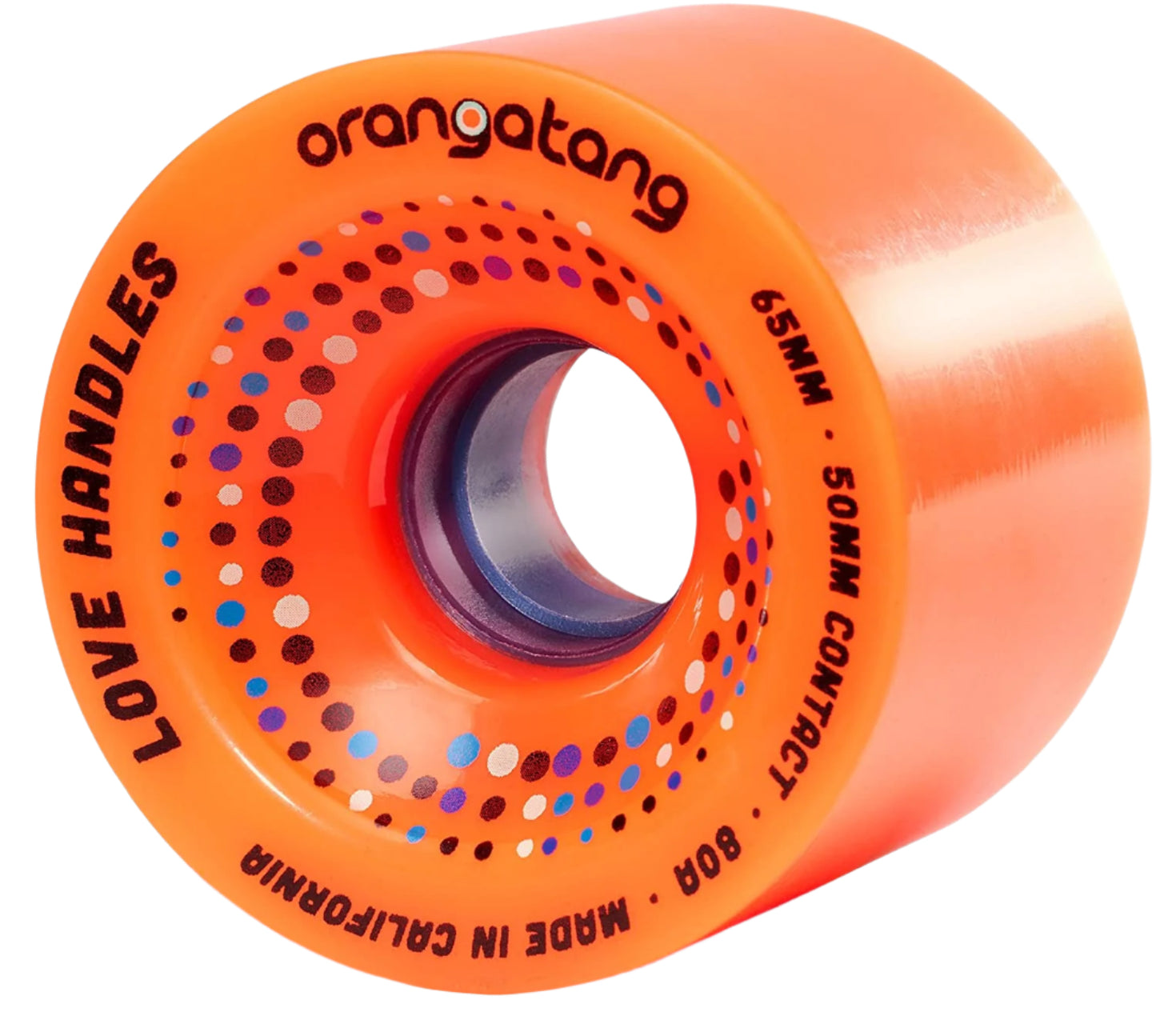 Orangatang Love Handles Longboard Cruiser Wheels Orange 65MM 80A
