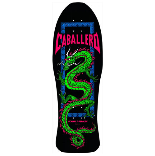 Powell Peralta Pro Steve Caballero Chinese Dragon Reissue Blacklight Skateboard Deck 10"