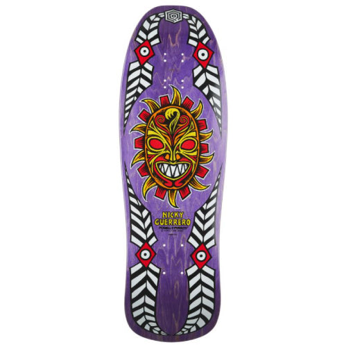 Powell Peralta Nicky Guerrero Pro Mask Purple Reissue Skateboard Deck 10"