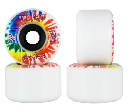 Powell Peralta Byron Essert Skateboard Wheels White 72MM 75A